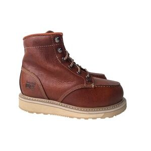 Timberland Work Boot Barstow Wedge 6" Men's 7W Leather Alloy Safety Toe EH